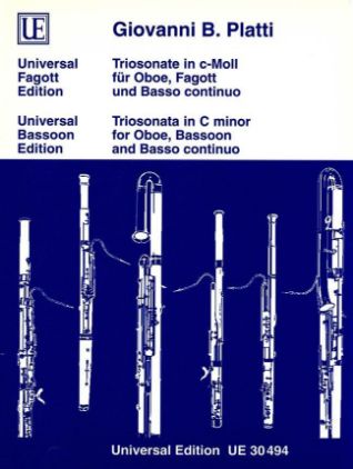 PLATTI:TRIOSONATA IN C-MOLL FOR OBOE,BASSOON AND BASSO CON.