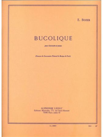 BOZZA:BUCOLIQUE CLARINETTE ET PIANO