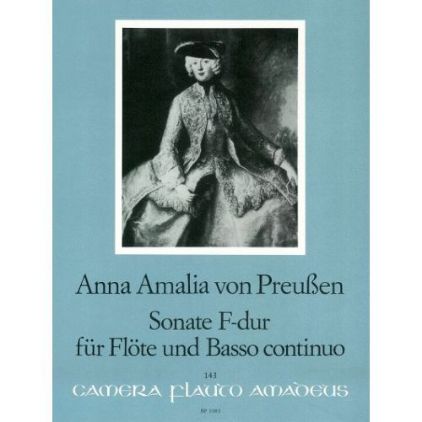 ANNA A.VON PREUSSEN:SONATE F-DUR FUR FLOTE UND BASSO CON.