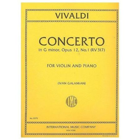 VIVALDI:Concerto in G minor, RV 317 (Opus 12, No. 1) GALAMIAN