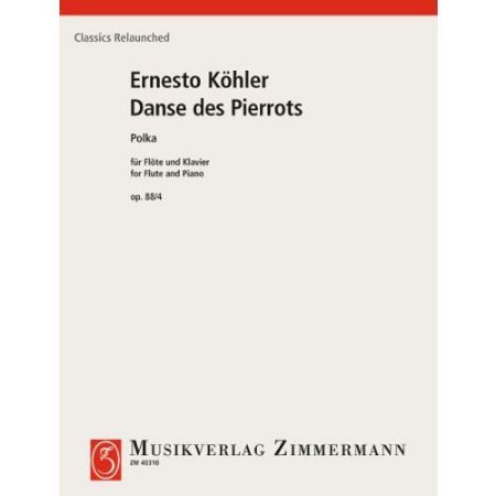 KOHLER:DANSE DES PIERROTS OP.88/4 FOR FLUTE AND PIANO