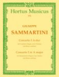 SAMMARTINI:CONCERTO I A-DUR FOR HARPSICHORD(ORGAN),TWO VIOLINS AND BASSO CON.