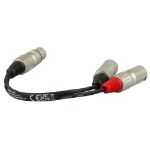 PROEL KABEL 1 XLR (ženski) na 2 XLR (moška) 20 cm