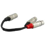 PROEL KABEL 1 XLR moški na 2 XLR ženska 20 cm