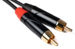 Cascha kabel 2x Cinch (moški) na 2x 6,3 mm (1/4”) jack, mono (moški) 3m