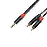Cascha kabel 2x Cinch (moški) na stereo mini-jack 3,5 mm (1/8”) (moški) 3m