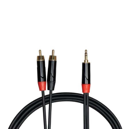 Cascha kabel 2x Cinch (moški) na stereo mini-jack 3,5 mm (1/8”) (moški) 1m