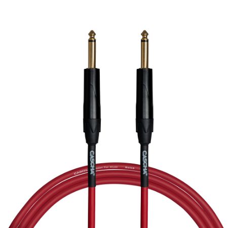 Cascha kitarski kabel 9m Advanced Line Guitar Cable, Red