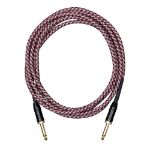 Cascha kitarski kabel Professional Line Guitar Cable, Straight, Tweed Red, 3m