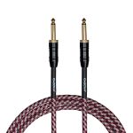 Cascha kitarski kabel Professional Line Guitar Cable, Straight, Tweed Red, 9m
