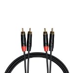 Cascha kabel 2x Cinch (moški) na 2x Cinch (moški) 5m