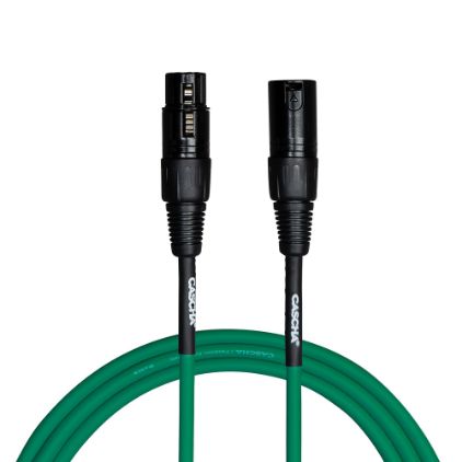 Cascha mikrofonski kabel Standard Line Microphone Cable (XLR), Green, 2 m