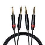 Cascha kabel 2x mono Jack 6,3 mm (1/4") (moški) na 2x mono Jack 6,3 mm (1/4") 1m