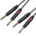 Cascha kabel 2x mono Jack 6,3 mm (1/4") (moški) na 2x mono Jack 6,3 mm (1/4") 1m