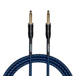 Cascha kitarski kabel Professional Line Guitar Cable, Straight, Tweed Blue 9m