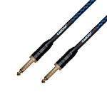 Cascha kitarski kabel Professional Line Guitar Cable, Straight, Tweed Blue 9m