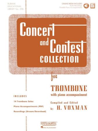 VOXMAN:CONCERT AND CONTEST COLLECTION FOR TROMBONE + AUDIO ACCESS