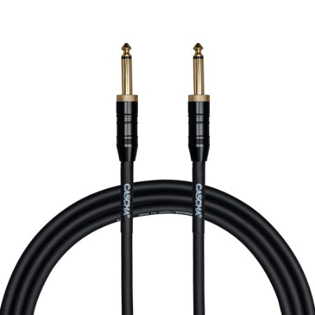 Cascha kitarski kabel Professional Line Guitar Cable, Straight, Black, 9m