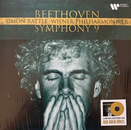 BEETHOVEN:SYMPHONY NO.9/SIMON RATTLE (RED GOLD VINYL LIMITED) 2LP