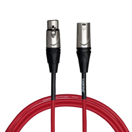 Cascha mikrofonski kabel Advanced Line Microphone Cable, Red, 15m