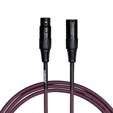 Cascha mikrofonski kabel Standard Line Microphone Cable (XLR), Purple, 2 m