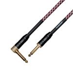 Cascha kitarski kabel Professional Line Guitar Cable, Angled, Tweed Red, 3m