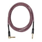 Cascha kitarski kabel Professional Line Guitar Cable, Angled, Tweed Red, 3m