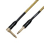 Cascha kitarski kabel Professional Line Guitar Cable, Angled, Tweed Natural, 6m