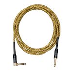 Cascha kitarski kabel Professional Line Guitar Cable, Angled, Tweed Natural, 6m