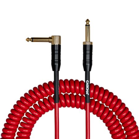 Cascha kitarski kabel Advanced Line Guitar Cable Curly, Red, 6m