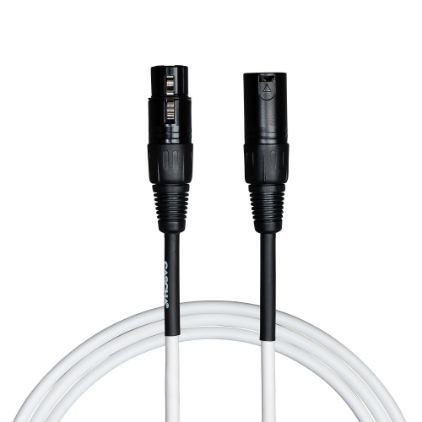 Cascha mikrofonski kabel Standard Line Microphone Cable (XLR), White, 3m