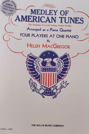 MACGREGOR:MEDLEY OF AMERICAN TUNES 8 HANDS ONE PIANO
